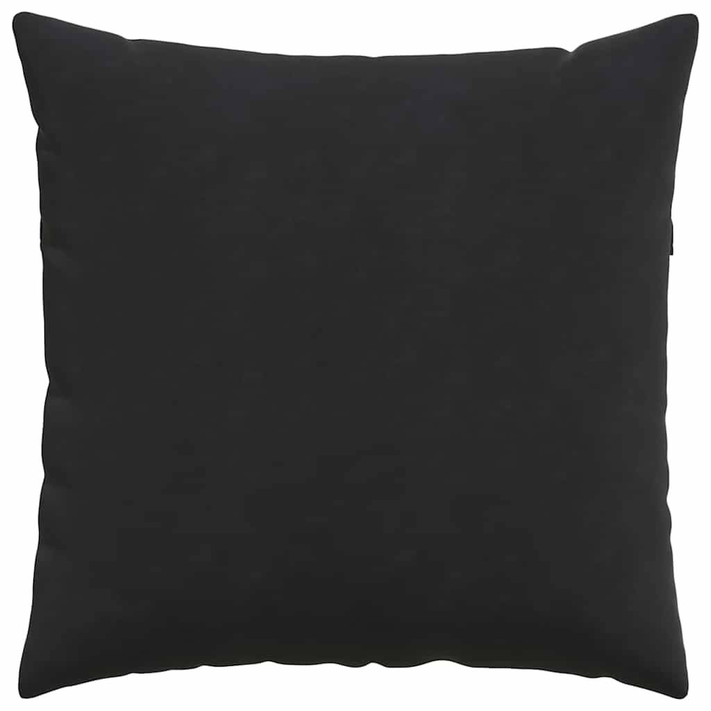 Grands Coussins de Décoration Velours Côtelé Déhoussables pour Canapé et Lit Noir 80x80 cm Lot de 2 – ComfortXL Outdoor Living - Image 6