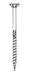 Vis charpente SENCO HBS Tête Fraisée galva Empreinte T30 - 6,0x140mm - HBS-60140-CH30