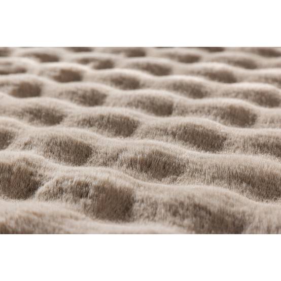 Tapis Imitation Fourrure "Novis" 200x290cm Beige - Image 6