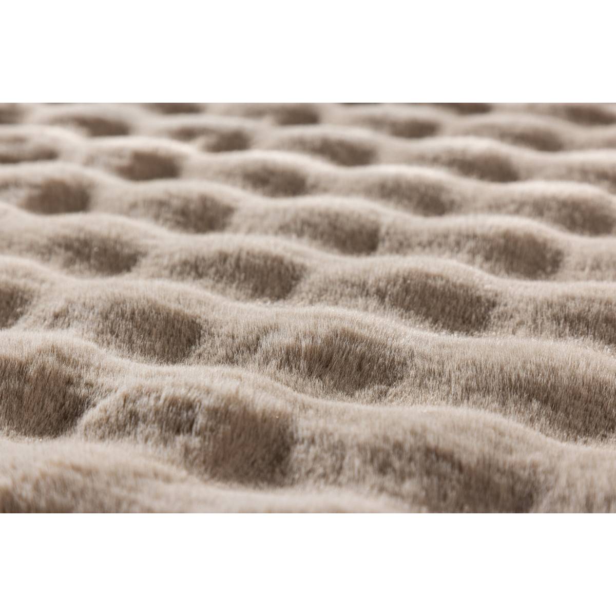 Tapis Imitation Fourrure "Novis" 200x290cm Beige - Image 6