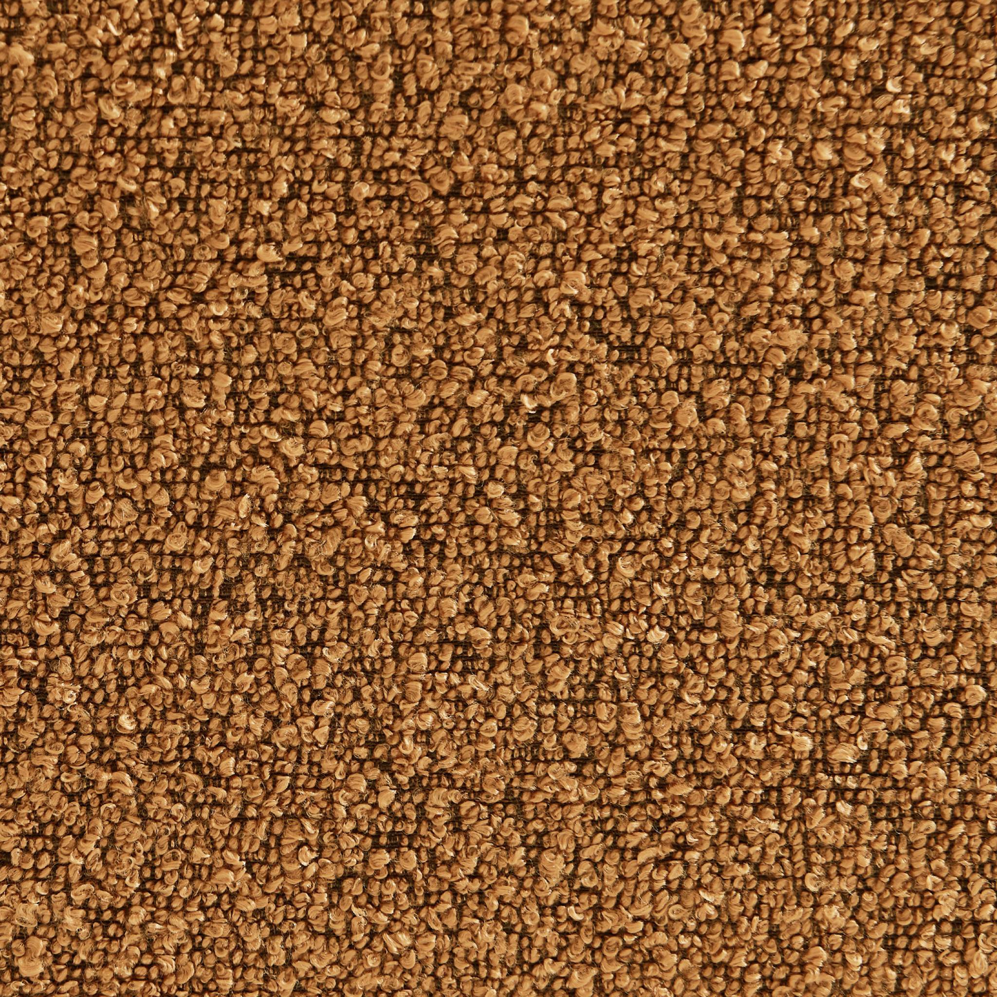 sweeek - Chauffeuse convertible 2 places en bouclette texturée moutarde L 120 x P 80 x H 66 cm - Fleeep | sweeek - Image 7