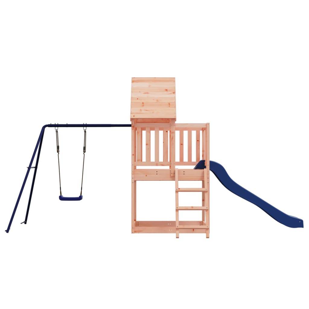Helloshop26 - Aire de jeux d'extérieur balançoires toboggan portiques robuste jeux jardin 494 x 235 x 228 cm bois massif de douglas - Image 2
