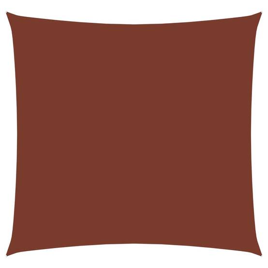 Helloshop26 - Voile toile d'ombrage parasol tissu oxford carré 5 x 5 m terre cuite - Image 1
