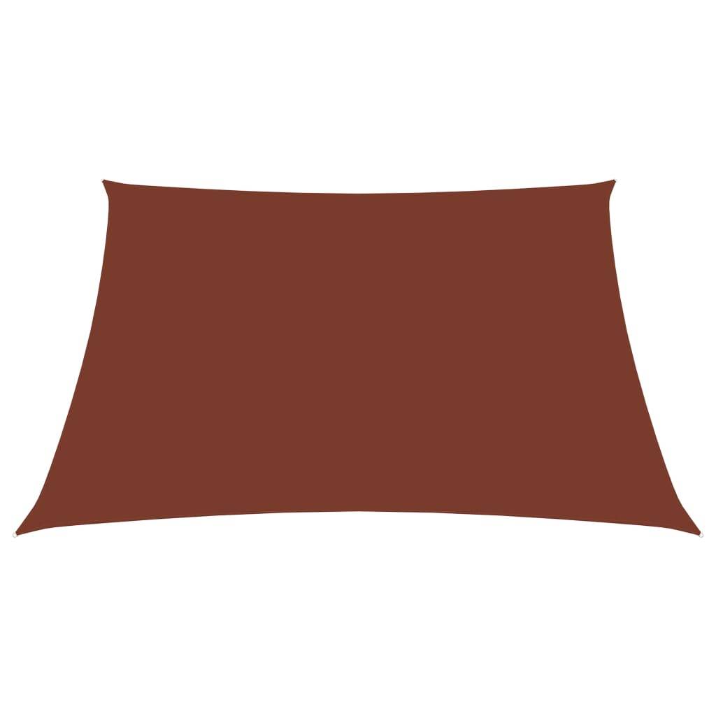 Helloshop26 - Voile toile d'ombrage parasol tissu oxford carré 5 x 5 m terre cuite - Image 2