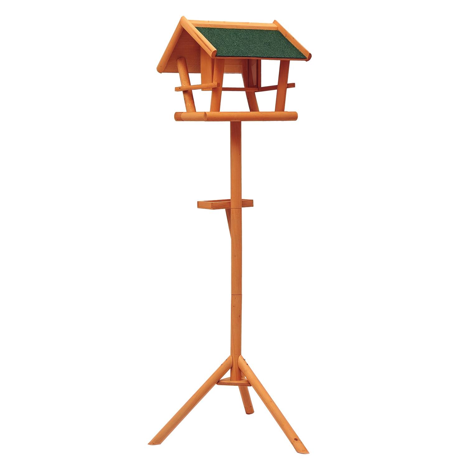 Sans Marque - Mangeoire pour oiseaux sauvages sur Pied Abris à oiseaux nichoir a Plateau Station a Oiseaux Bois pour Exterieur 150cm - Image 1