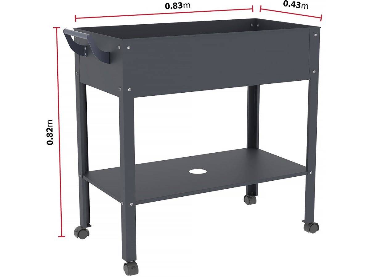 Habitat Et Jardin - Table De Rempotage "hibiscus" - 82 X 43 X 83 Cm - Anthracite -habitat Et Jardin - Image 4