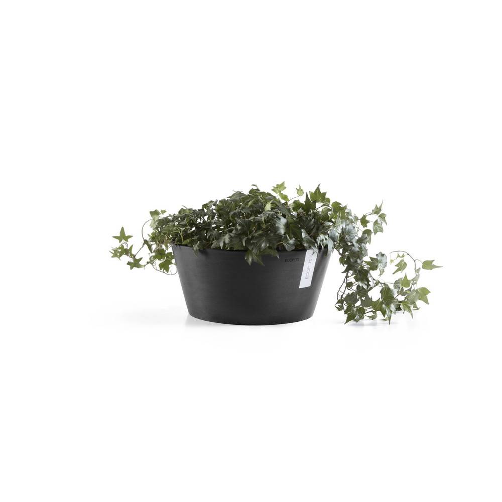 Ecopots - Pot Rond Frankfurt 30 Gris Foncé - Ø 30,5 x H. 15 cm - 8 L ECOPOTS - Image 3