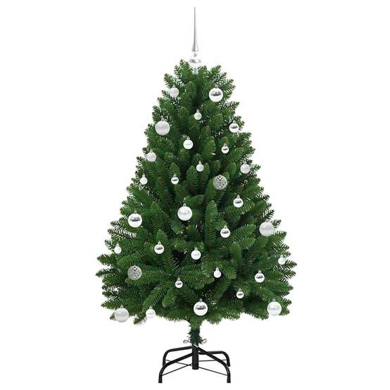 Sapin de Noël | Arbre de Noël artificiel avec 150 LED Vert 150 cm PVC et métal Maison Chic - Image 4
