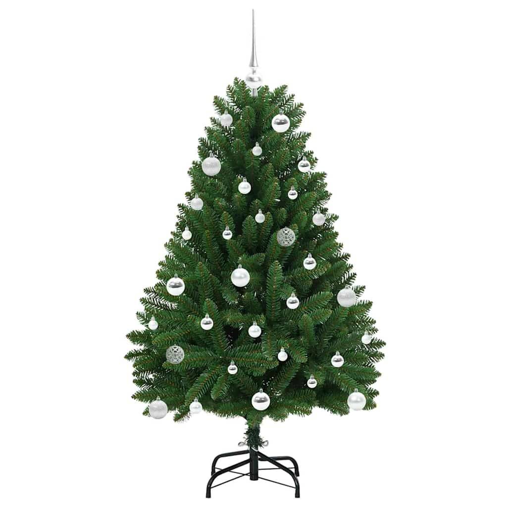 Sapin de Noël | Arbre de Noël artificiel avec 150 LED Vert 150 cm PVC et métal Maison Chic - Image 4