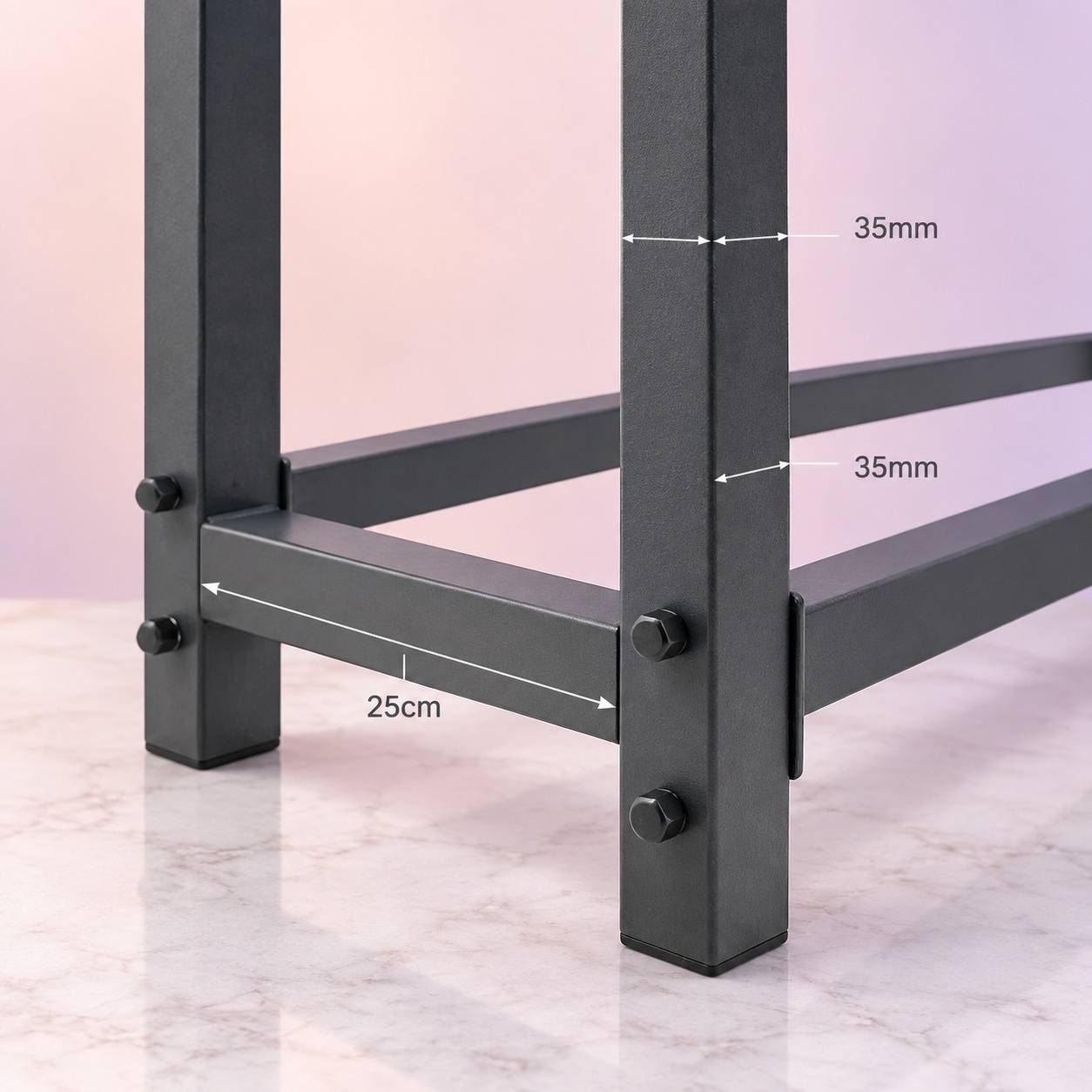 Support de Rangement pour Bûches en Acier avec Housse - Image 5