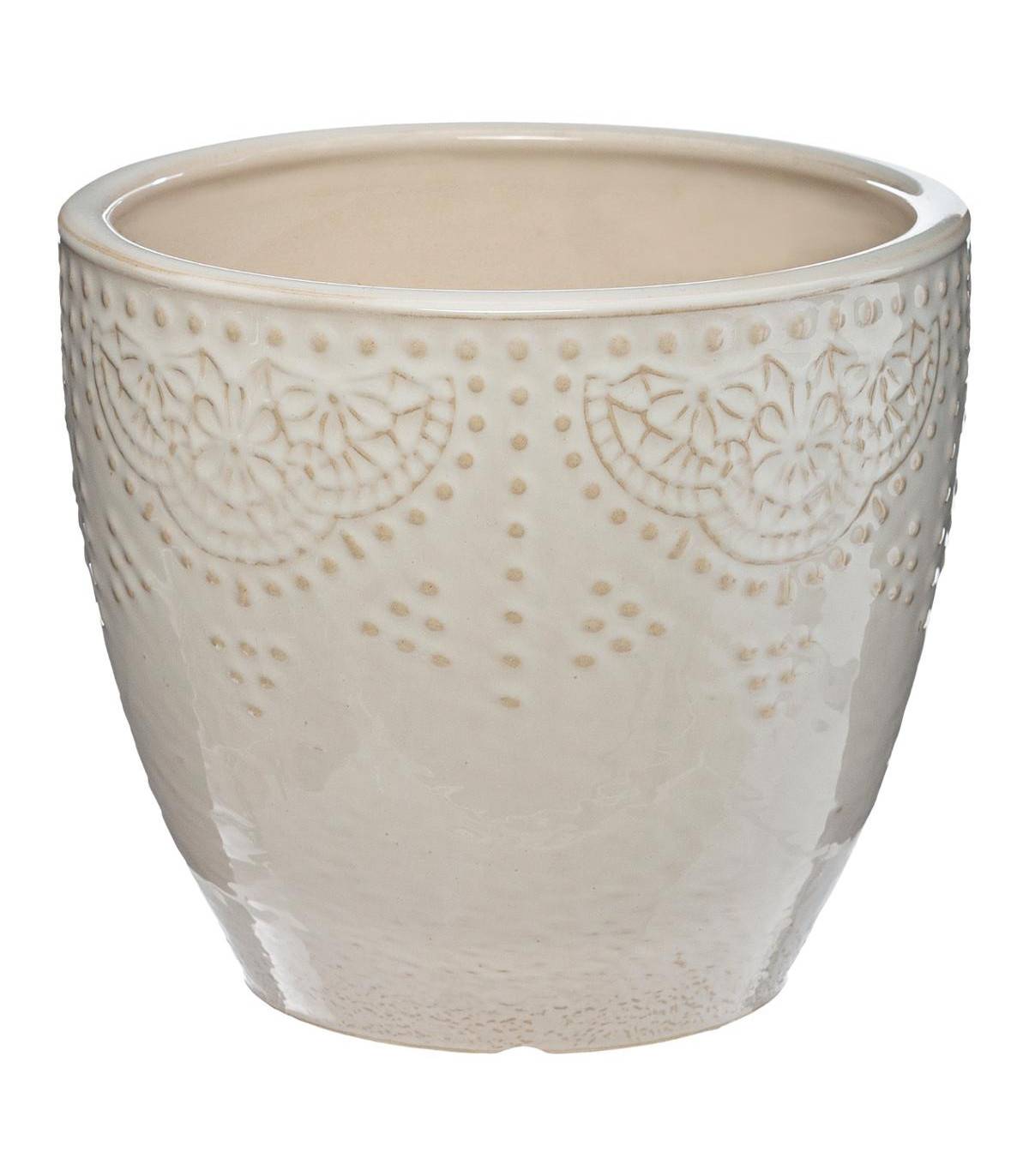 Set de 3 Pots de fleurs en Céramique Blanche - Image 4