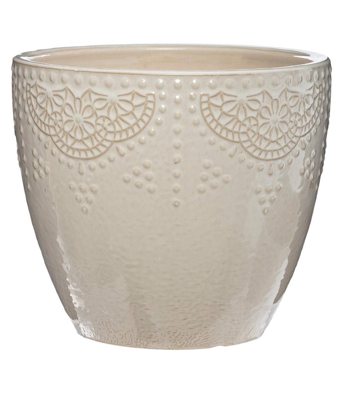 Set de 3 Pots de fleurs en Céramique Blanche - Image 5