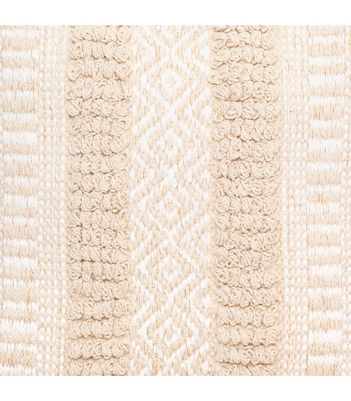 Coussin déhoussable en Coton Jacquard motif en relief 40 x 40 cm - Image 2