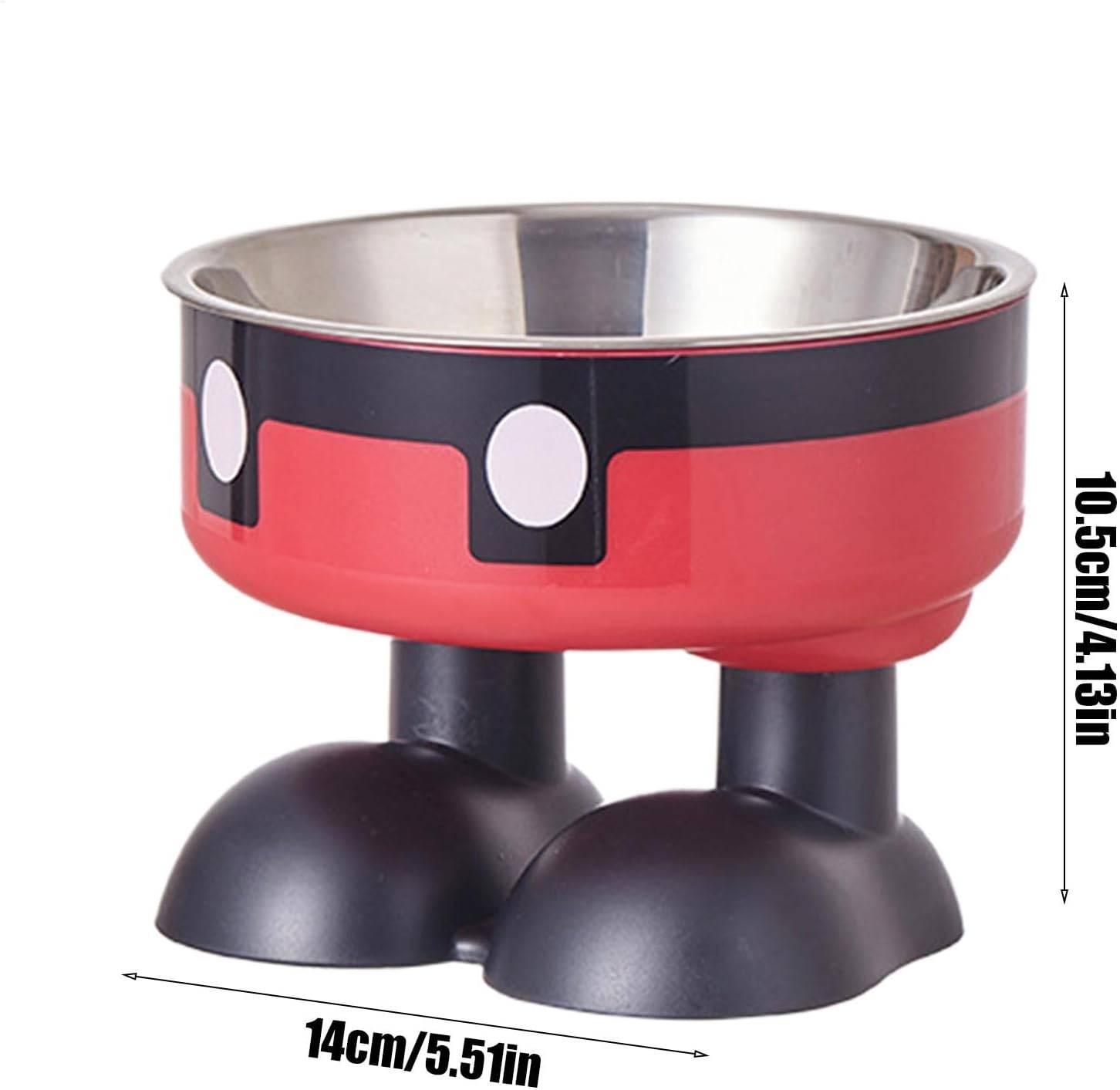 DtopbuyAge - Mangeoire Hauteur Ergonomique - Acier Inoxydable Rouge DtopbuyAge - Image 5