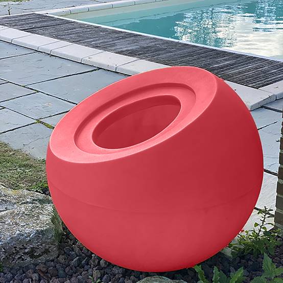 Plast'Up Rotomoulage - Pot de fleurs sphérique xxl dolce vita 300l-lot de 2 - Image 5