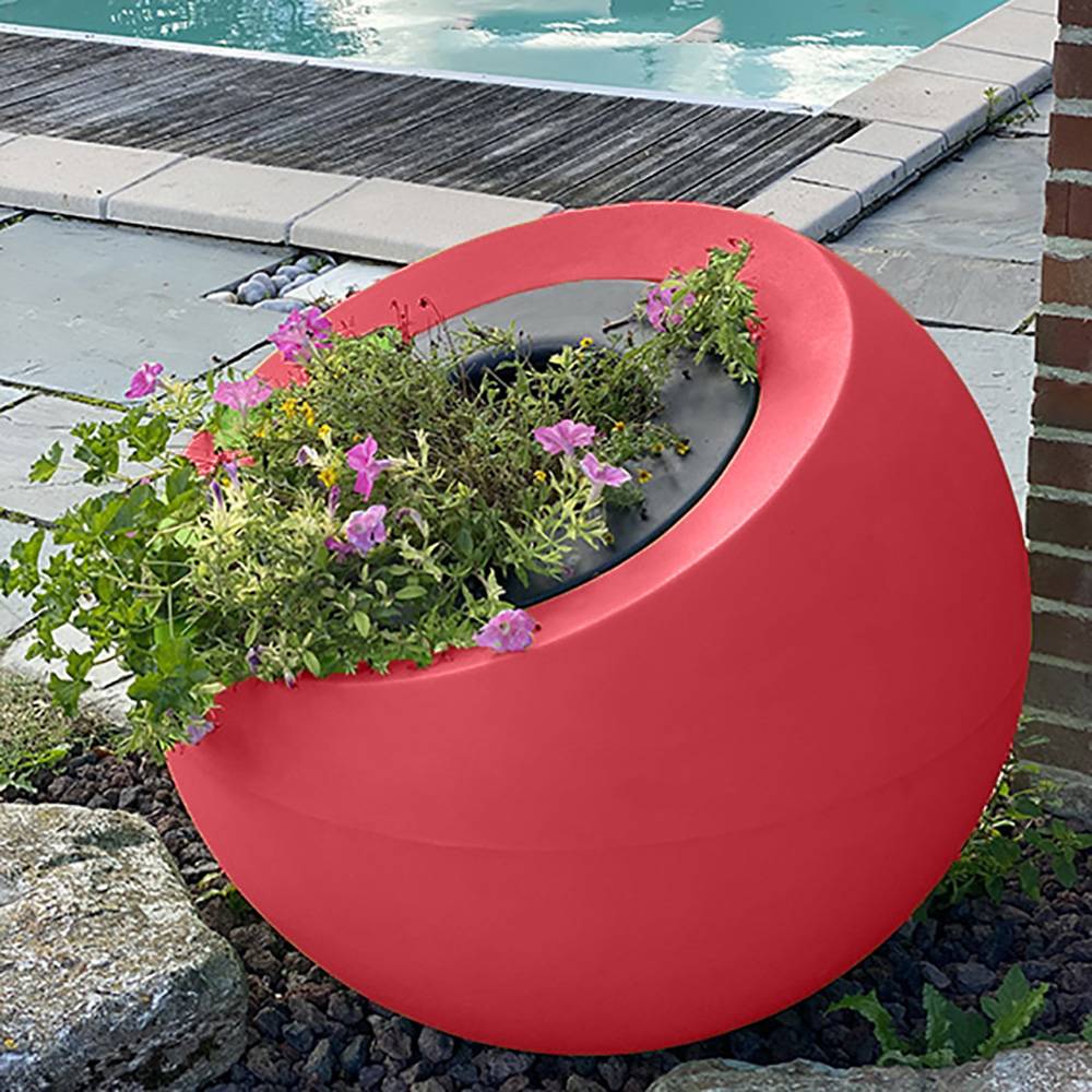 Plast'Up Rotomoulage - Pot de fleurs sphérique xxl dolce vita 300l-lot de 2 - Image 2