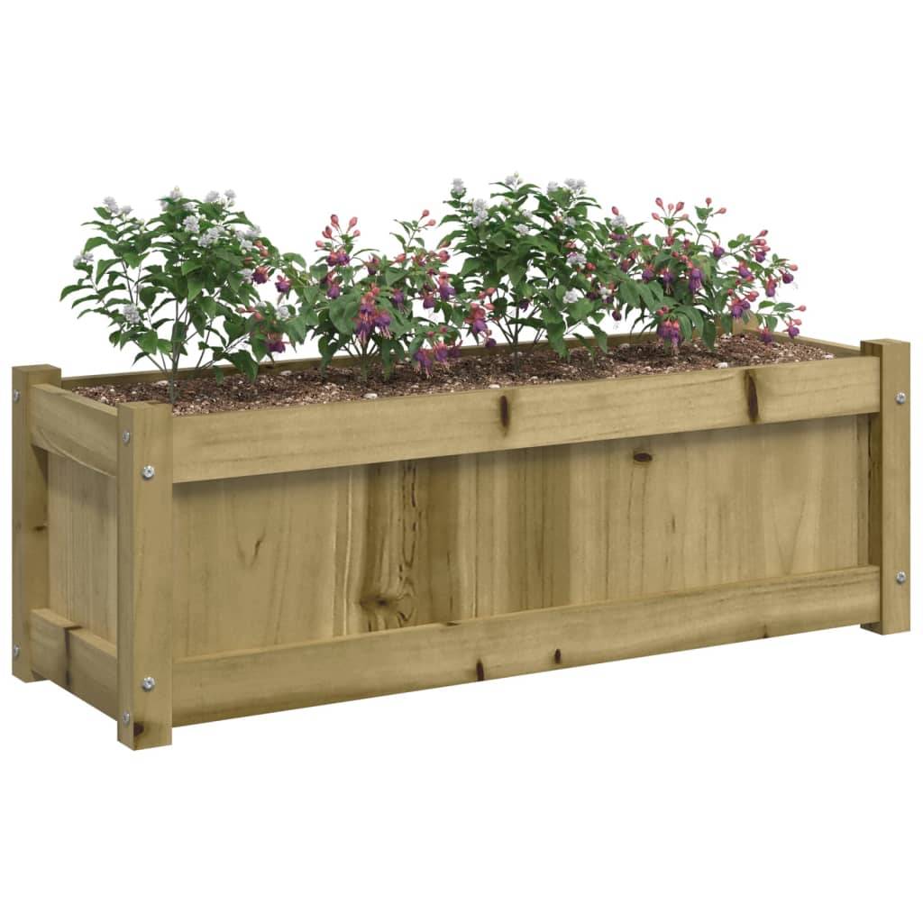 Maison Chic - Lot de 2 Jardinières - Bac à Fleurs - Pot De Fleurs bois de pin imprégné - Image 4