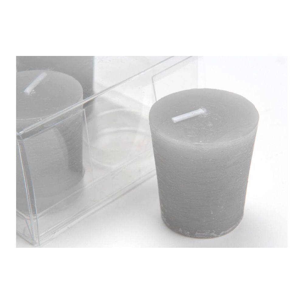 Amadeus - Bougies Oslo (Lot de 4) Gris - Image 3