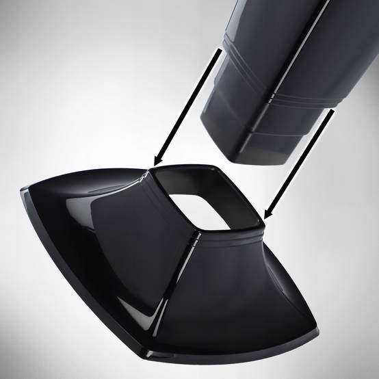 Vase pour Cimetière Fiole Pierre Tombale 39cm Noir - Image 5
