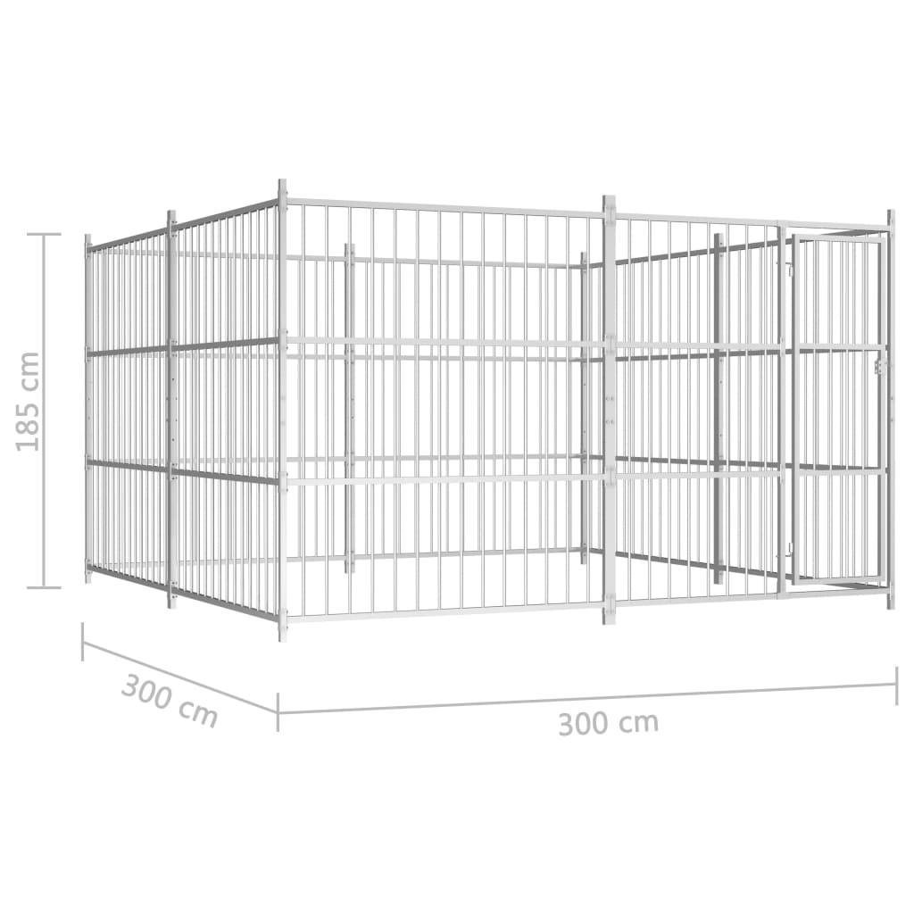 Vidaxl - Chenil d'extérieur pour chiens 300 x 300 x 185 cm vidaXL 144624 - Image 3