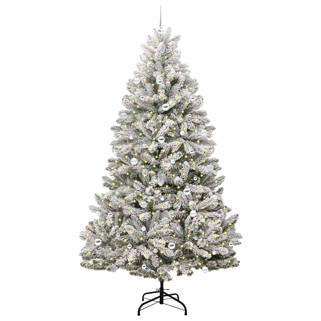 ComfortXL - Sapin Artificiel Enneigé 240 cm pour Salon/Jardin, Pré-illuminé LED et décoré – ComfortXL Outdoor Living - Image 3