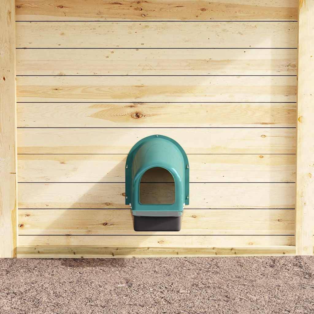 Lot de 4 pondoirs muraux en plastique robuste pour poulailler Vert foncé – ComfortXL Outdoor Living - Image 3