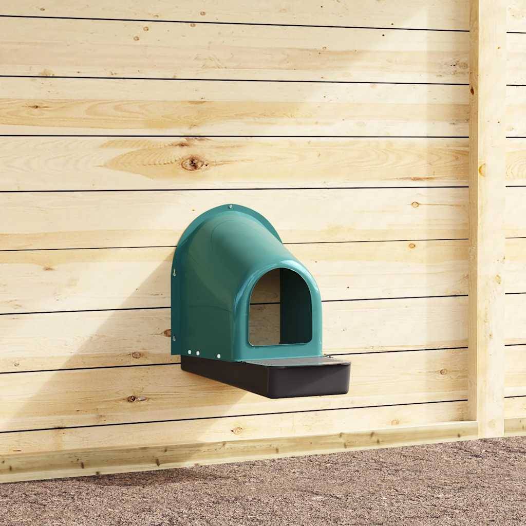 Lot de 4 pondoirs muraux en plastique robuste pour poulailler Vert foncé – ComfortXL Outdoor Living - Image 1