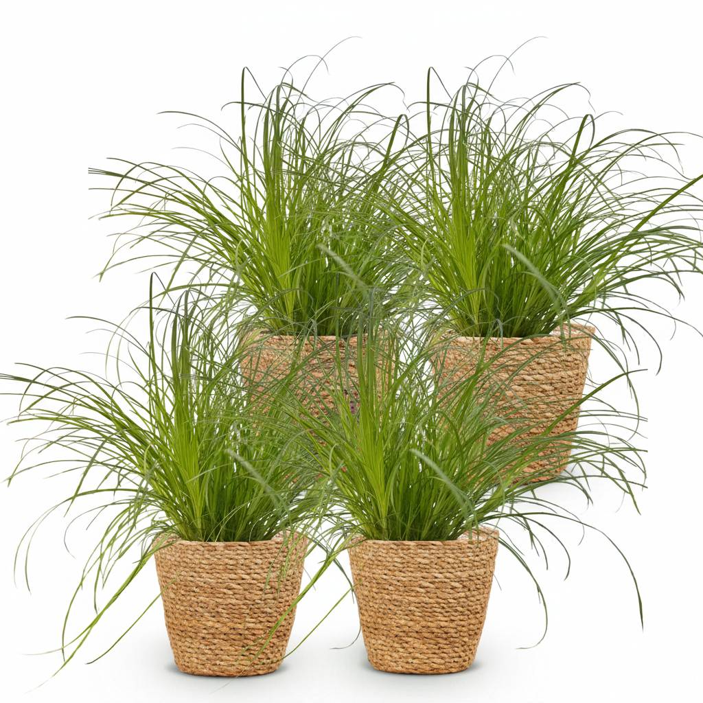 Cyperus alternifolius Zumula - Pet-friendly - Pot de 12cm - Hauteur 20cm - 4 plantes - Panier - Plantes d'intérieur - Image 2