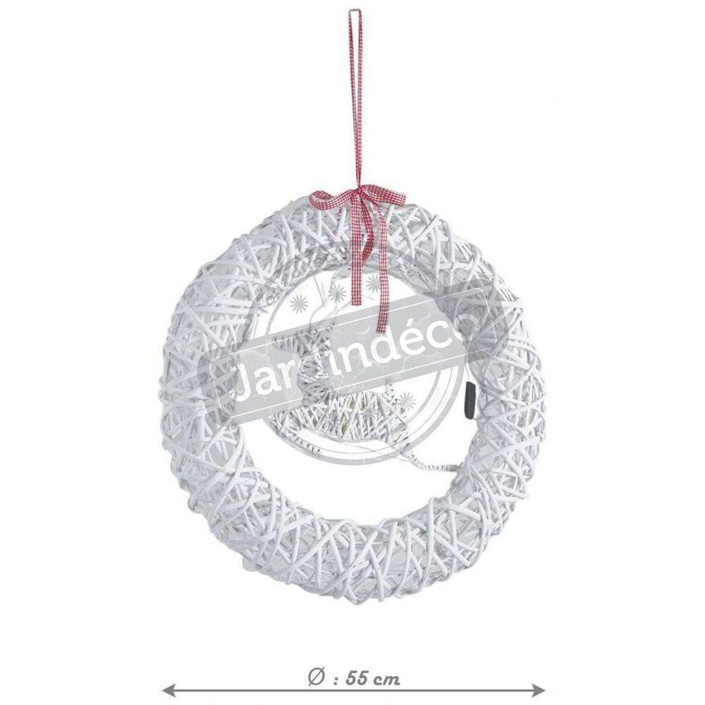 Aubry Gaspard - Couronne de porte cerf avec LEDs 55cm - Image 2