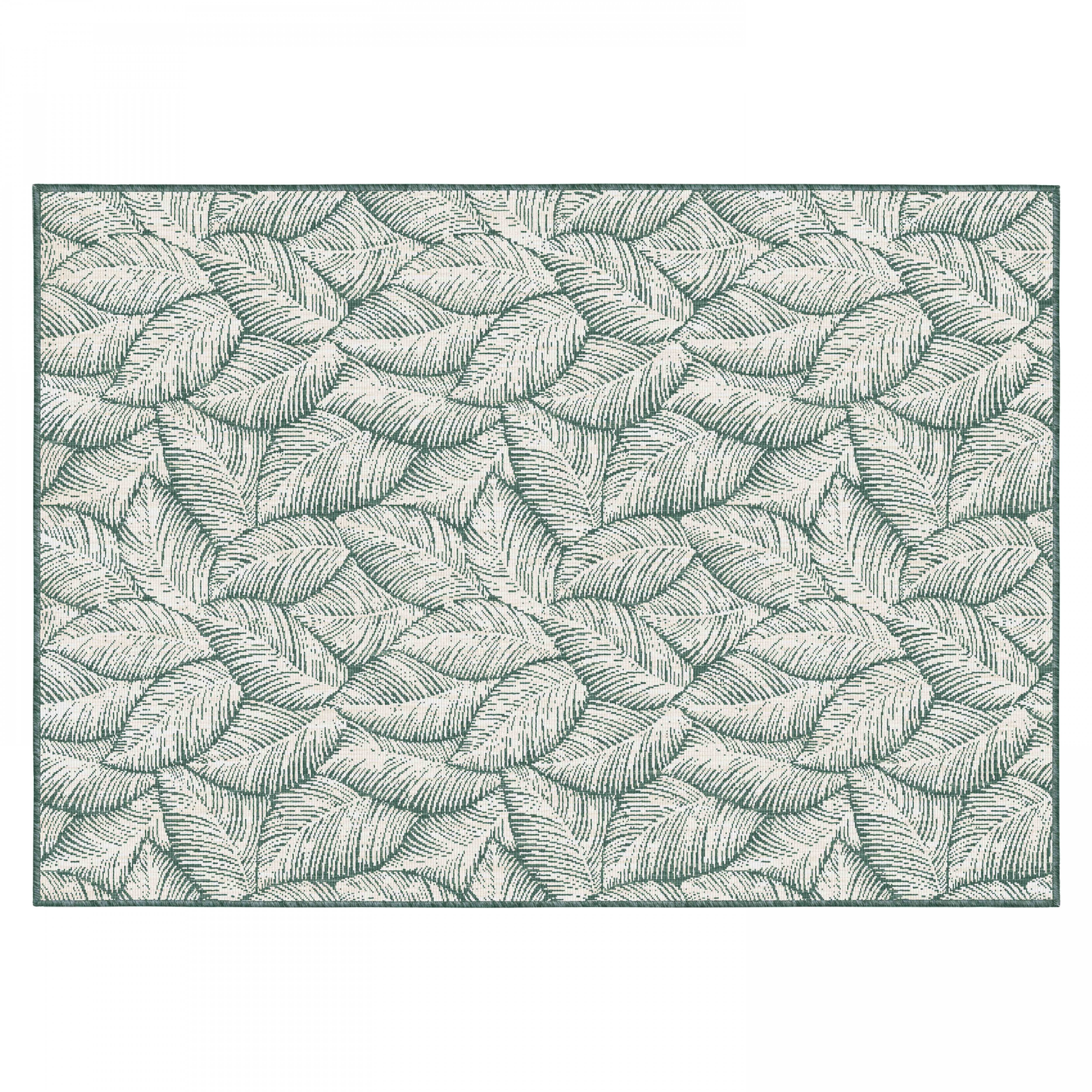Oviala - Tapis d'extérieur en polypropylène 120 x 170 cm vert Folia - Oviala - Image 1