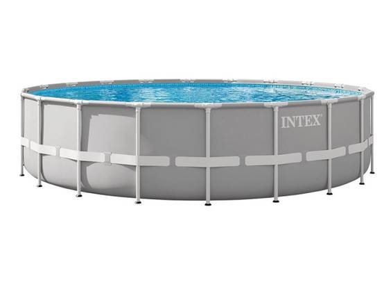 Piscine tubulaire Prism Frame ronde 6,10 x 1,32 m - Intex - Image 1