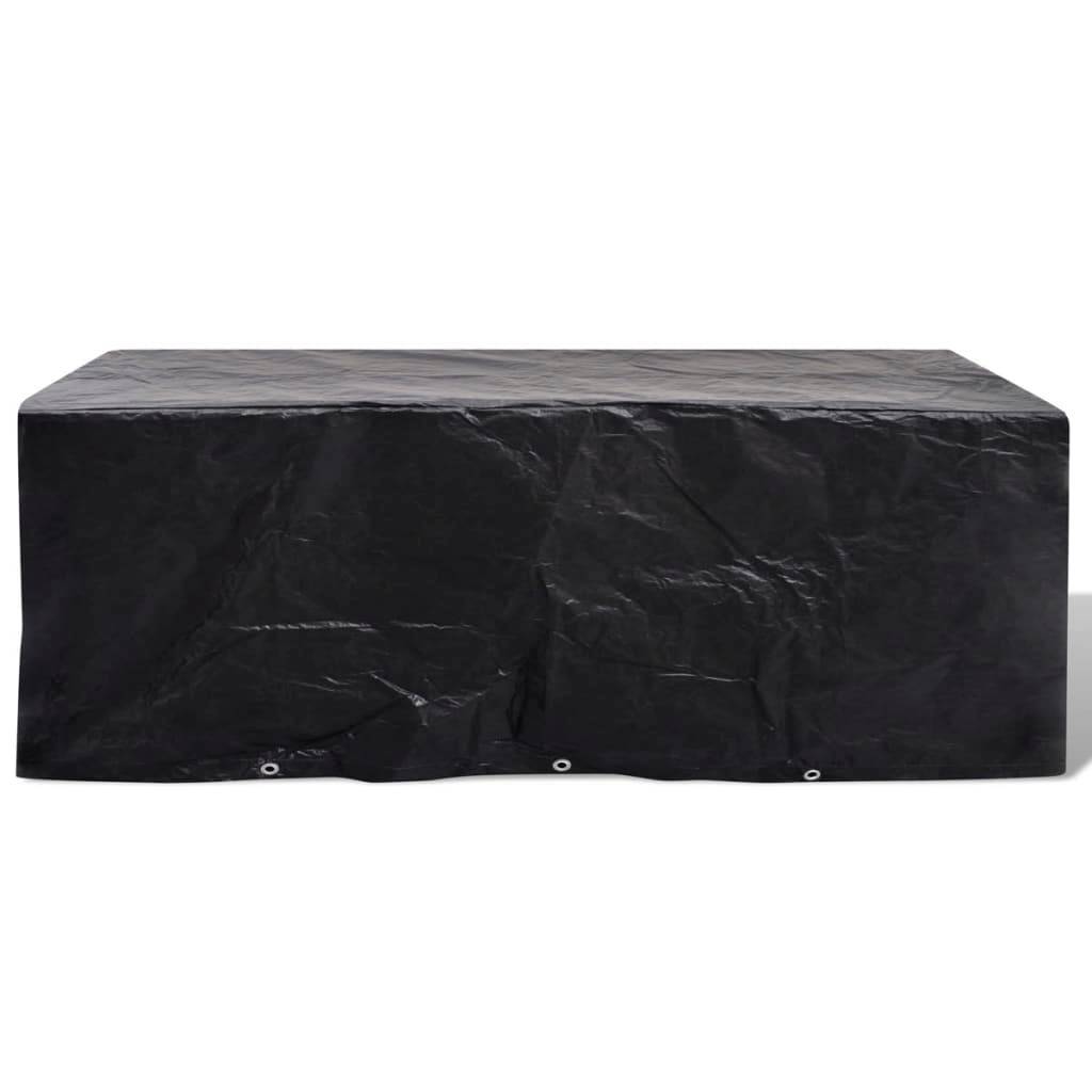 ComfortXL - Housse Salon de Jardin 8 Personnes PE Anti-UV pour Grande Table Extérieur Noir 229x113x73 cm – ComfortXL Outdoor Living - Image 2
