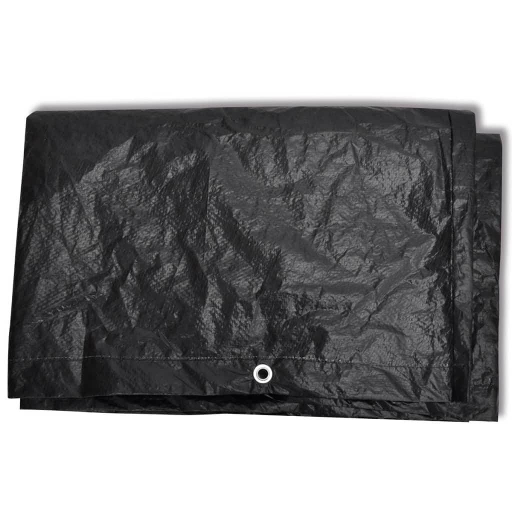 ComfortXL - Housse Salon de Jardin 8 Personnes PE Anti-UV pour Grande Table Extérieur Noir 229x113x73 cm – ComfortXL Outdoor Living - Image 3