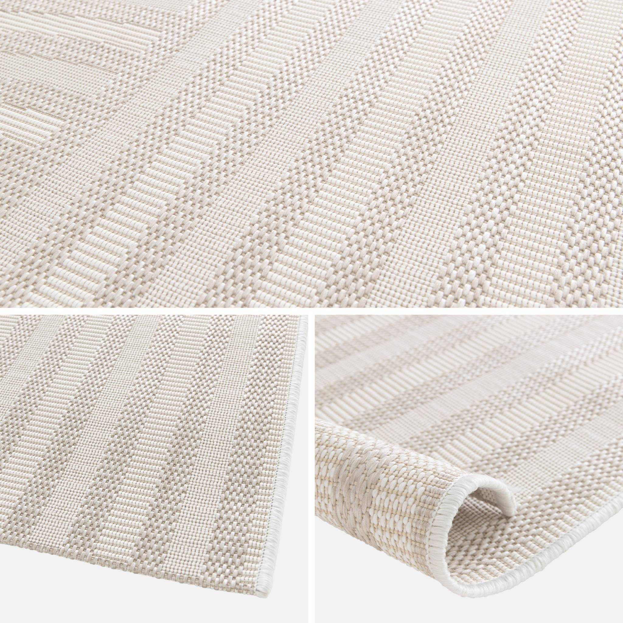 sweeek - Tapis intérieur/extérieur motif arches beige. 120 x 170cm 100% polyester recyclé  | sweeek - Image 7
