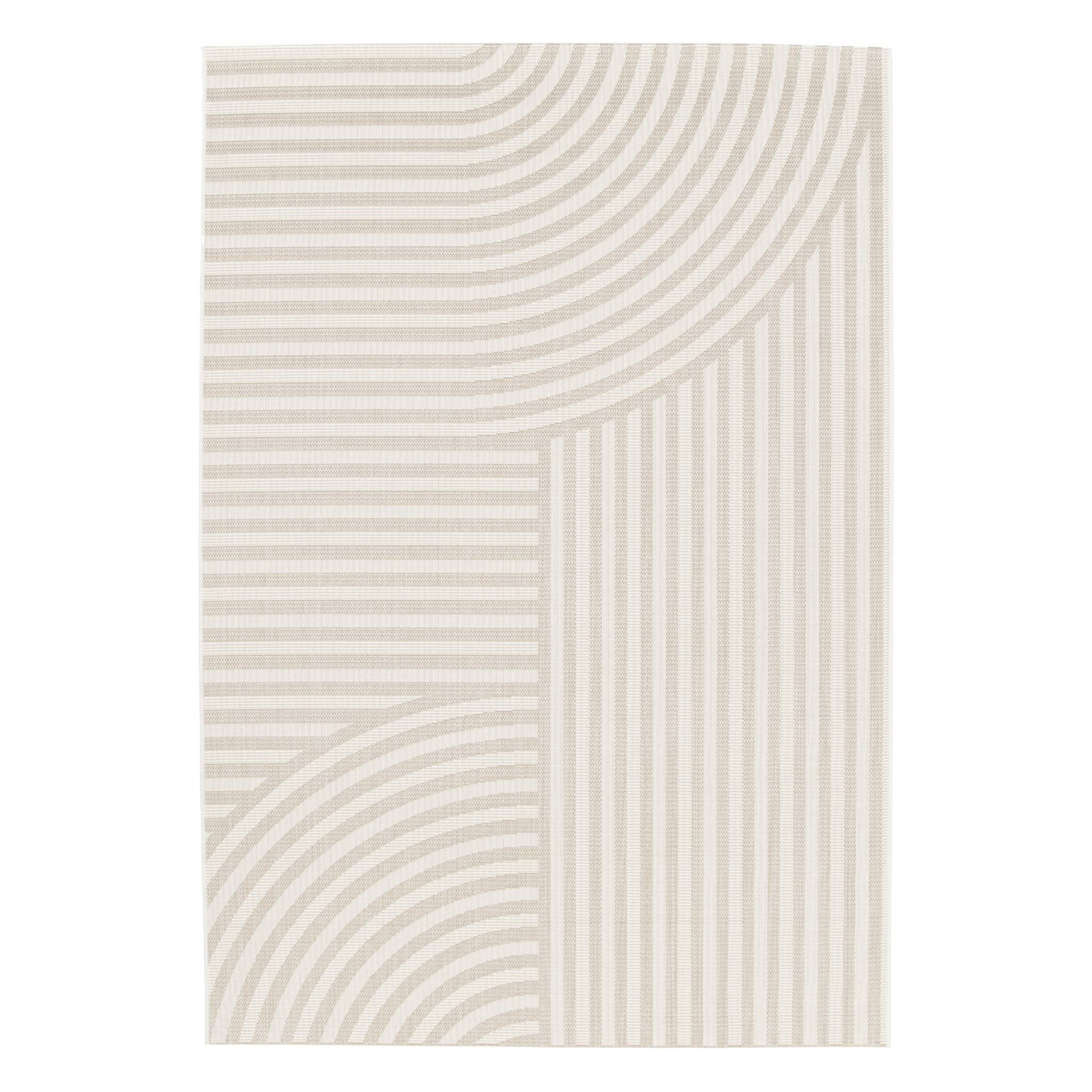 sweeek - Tapis intérieur/extérieur motif arches beige. 120 x 170cm 100% polyester recyclé  | sweeek - Image 2