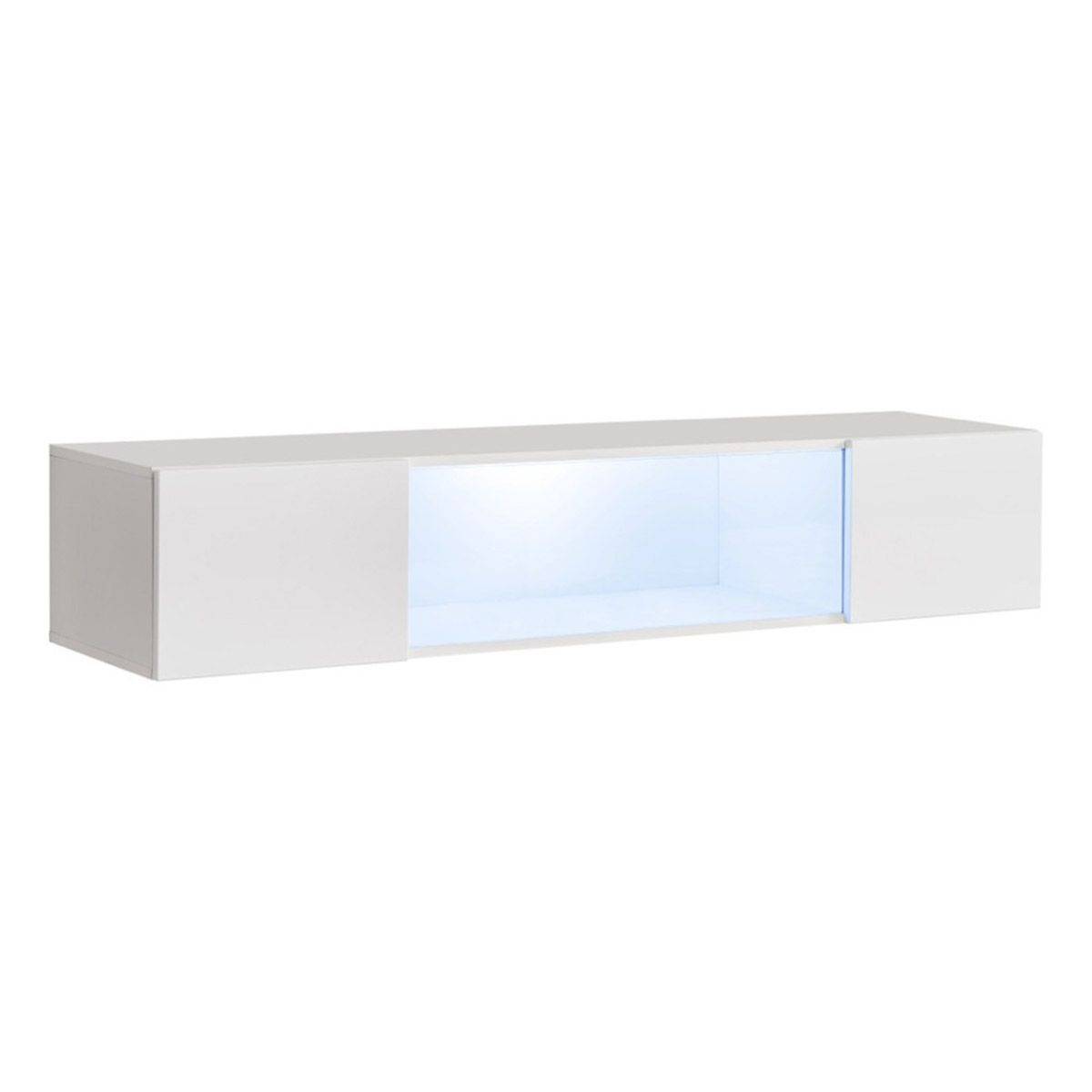 Bloc Mural Design LED "Fly I3" 160cm Blanc - Image 1