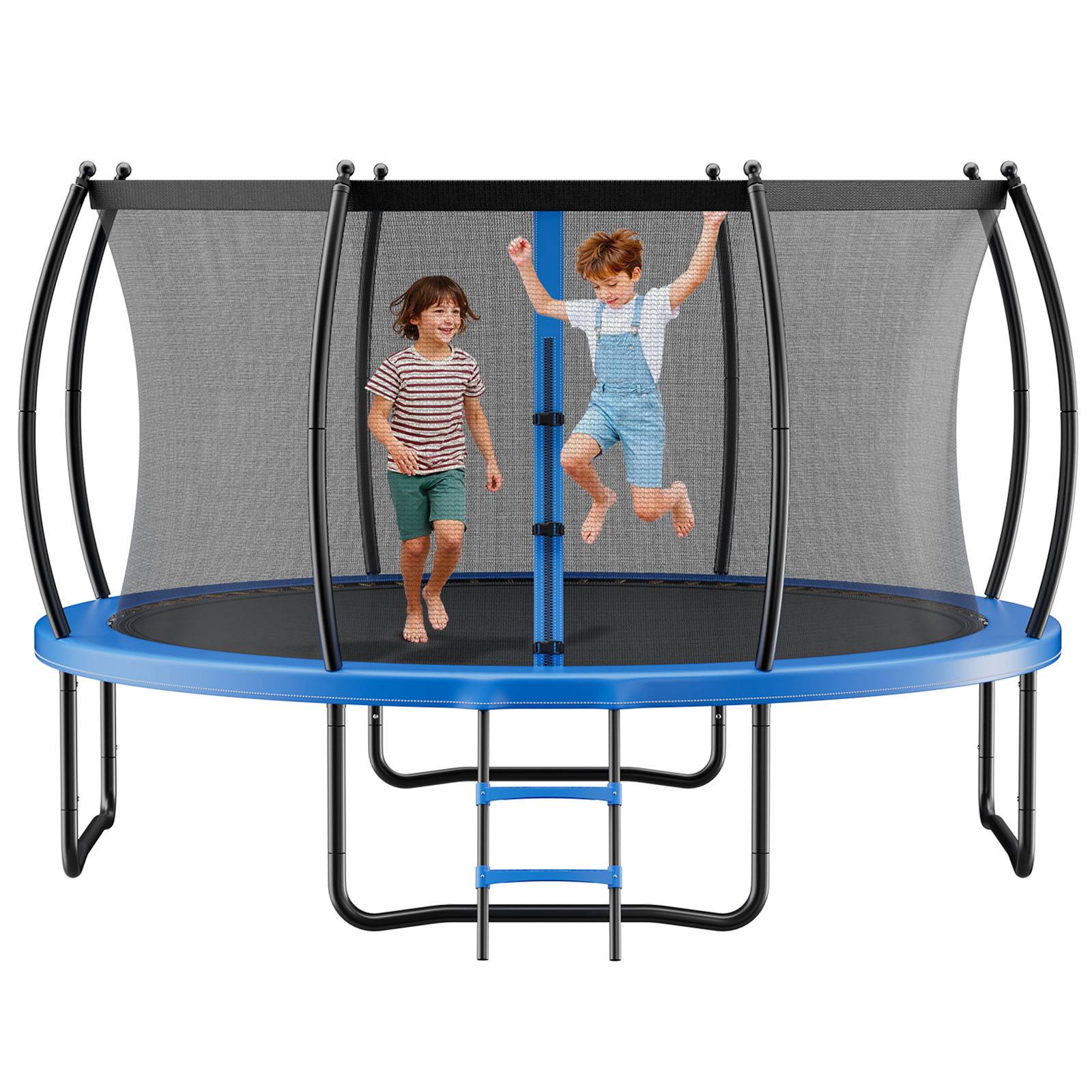 Vevor - VEVOR Trampoline extérieur 305x305 cm, filet de sécurité 360°, coussin épais antirouille, certificat ASTM, capacité 150 kg