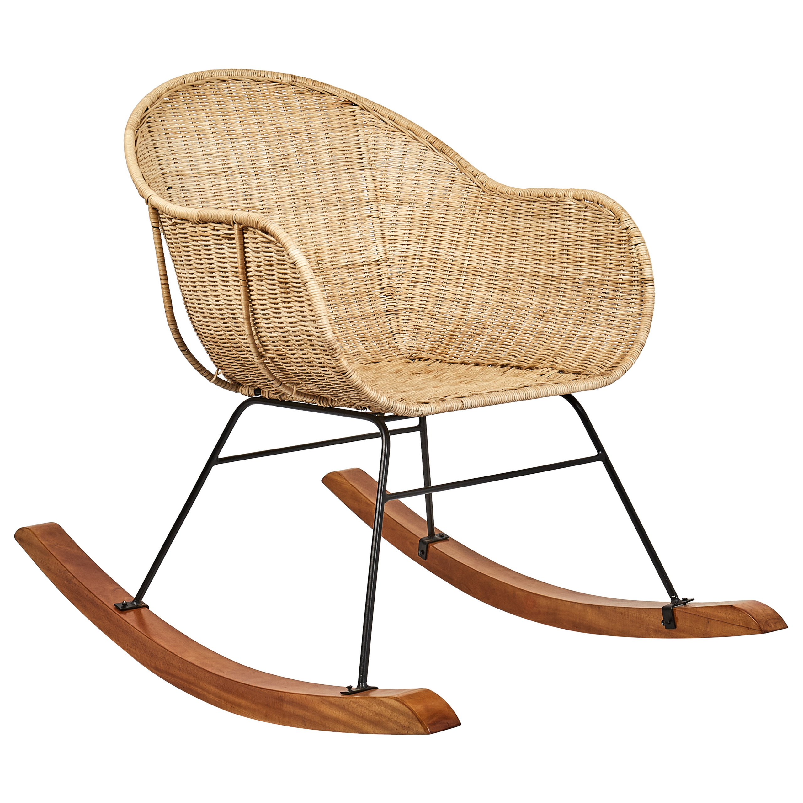 Beliani - Chaise à bascule Rotin Naturel LAVINIO - Beliani - Image 4