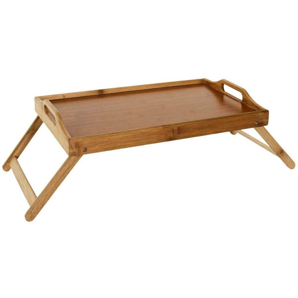 The Home Deco Factory - Plateau sur pieds en bambou 45 x 30 cm - Image 1