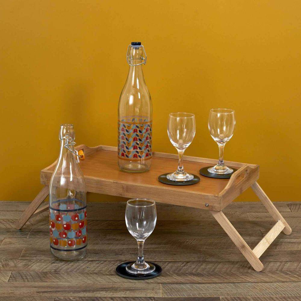 The Home Deco Factory - Plateau sur pieds en bambou 45 x 30 cm - Image 2