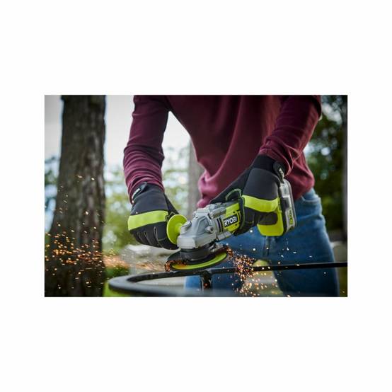 Ryobi - Pack RYOBI meuleuse d'angle brushless 18V One+ R18AG7-0 - 1 batterie 18V 5.0Ah - 1 chargeur rapide - kit de 6 disques 125 mm - Image 5