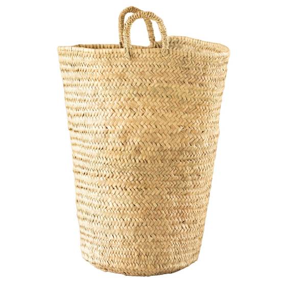 Home Maison - Grand panier en feuilles de palmier avec anse - HOME MAISON - Osier - Naturel - Image 1
