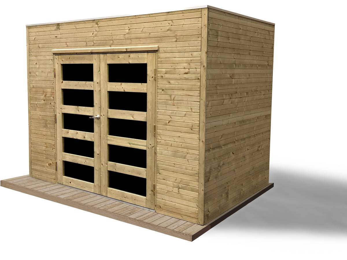 Habitat Et Jardin - Abri Jardin Bois "capri" - 5.94 M² - 2.99 X 1.99 X 2.25 M - 19 Mm -solid - Image 1