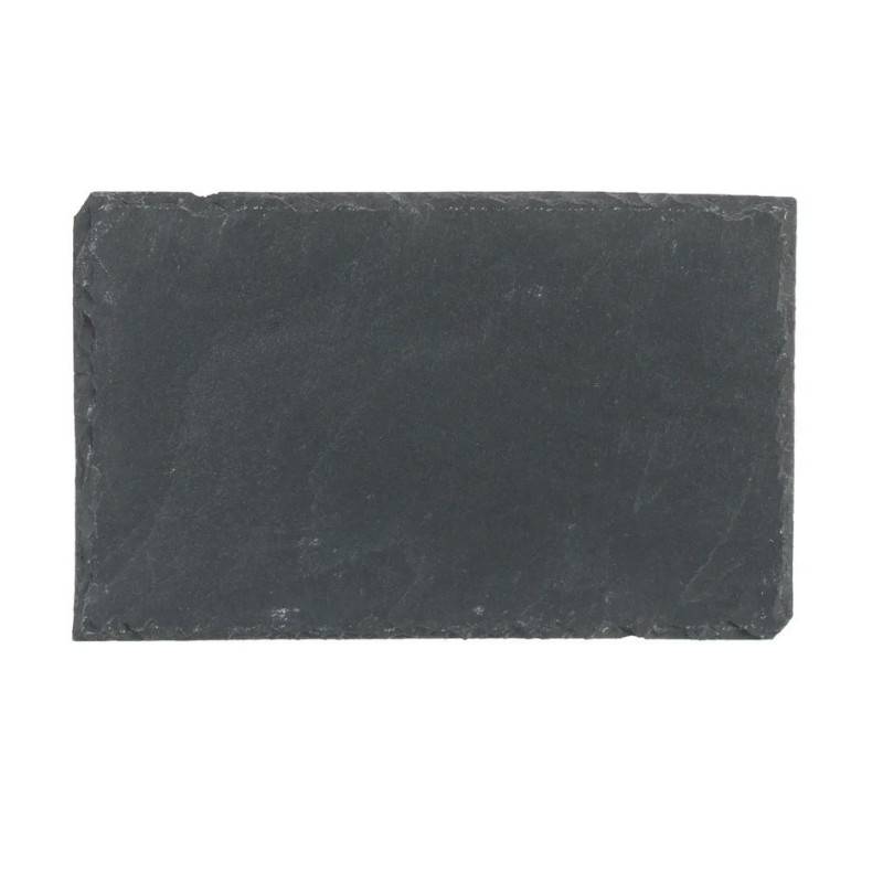 Lot de 6 assiettes en ardoise - Gris - L 22 x l 14 cm - Image 3
