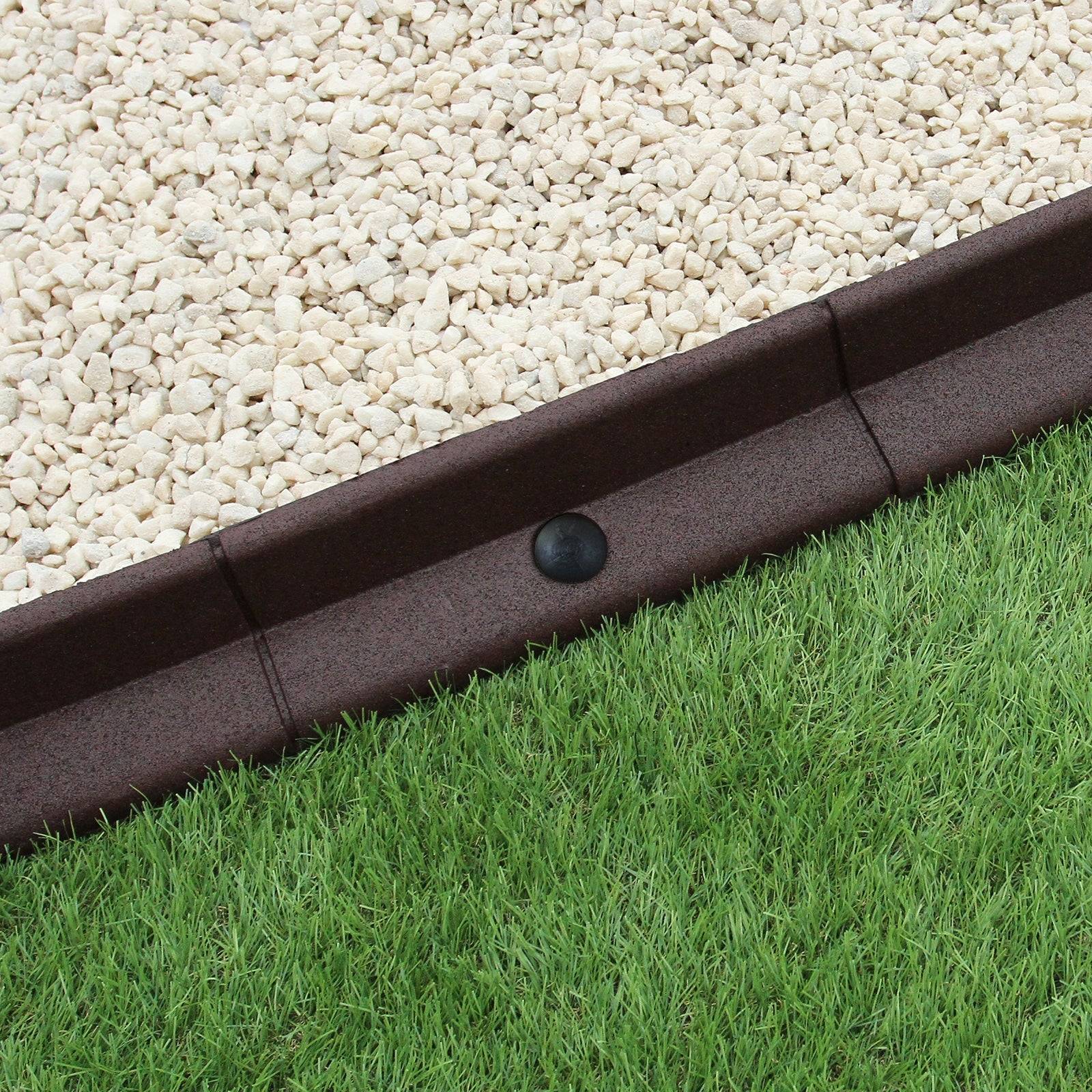 Monstershop - Bordures de Pelouse Flexibles 1.2m Marron x 16 - Image 2