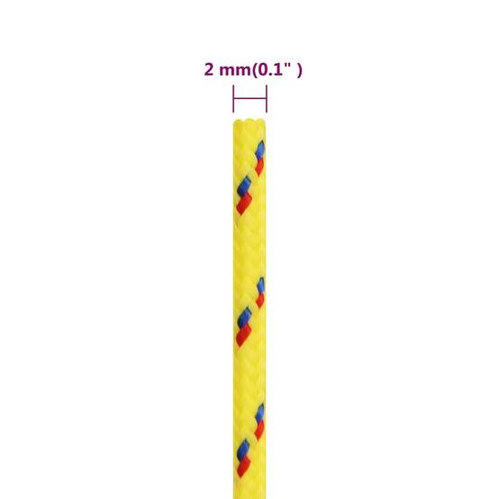 Corde de bateau Jaune 2 mm 50 m Polypropylène Maison Chic - Image 6
