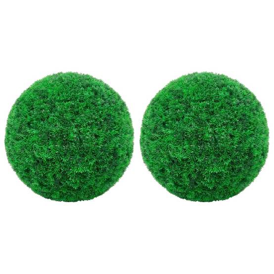 Boules de buis artificielles polyéthylène vert 52 x 52 x 52 cm, poids:4kg - PANGIVO - Image 1