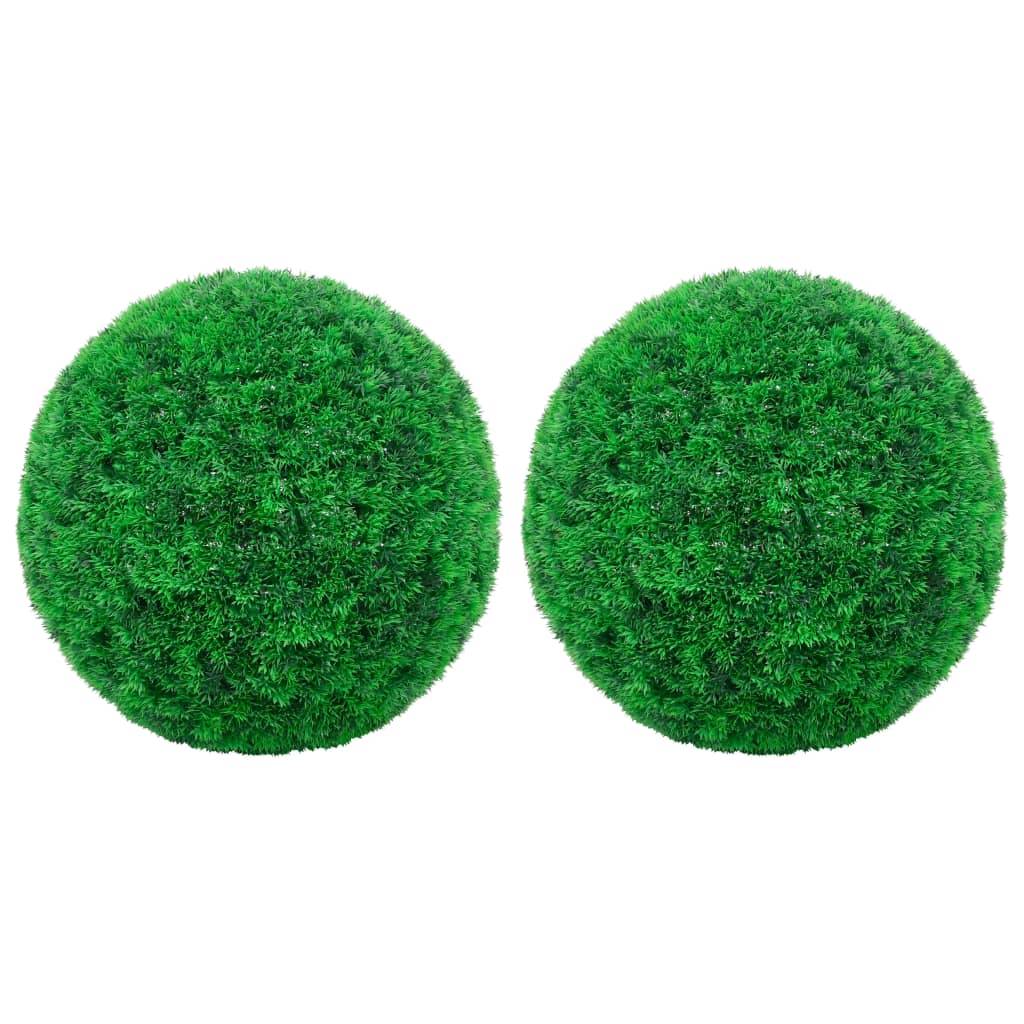 Boules de buis artificielles polyéthylène vert 52 x 52 x 52 cm, poids:4kg - PANGIVO - Image 1