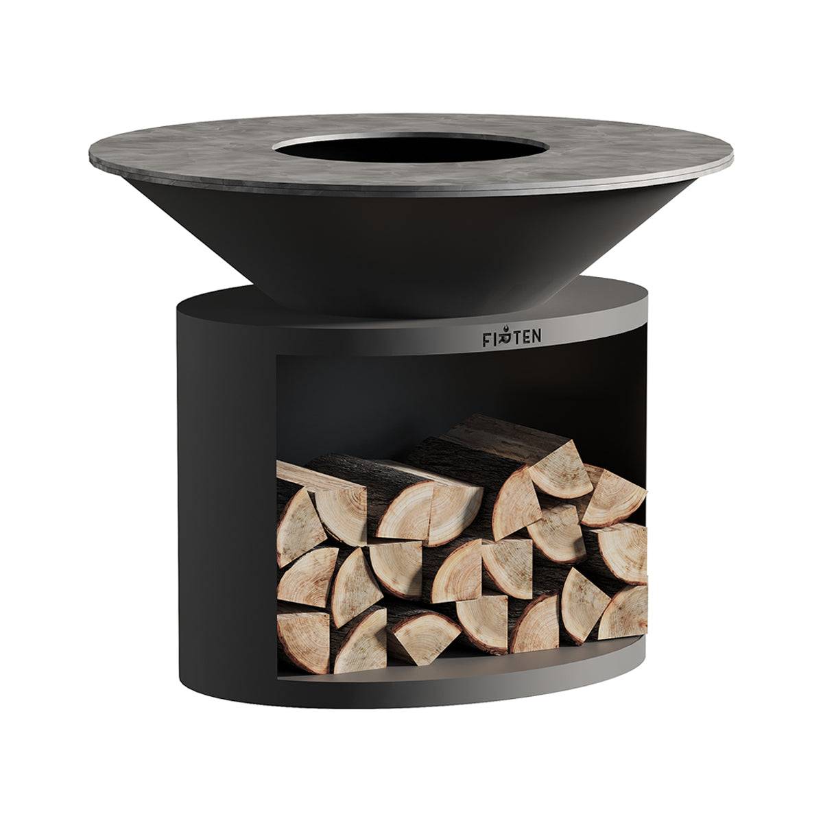 Brasero Ellipse 120 Noir - Image 1