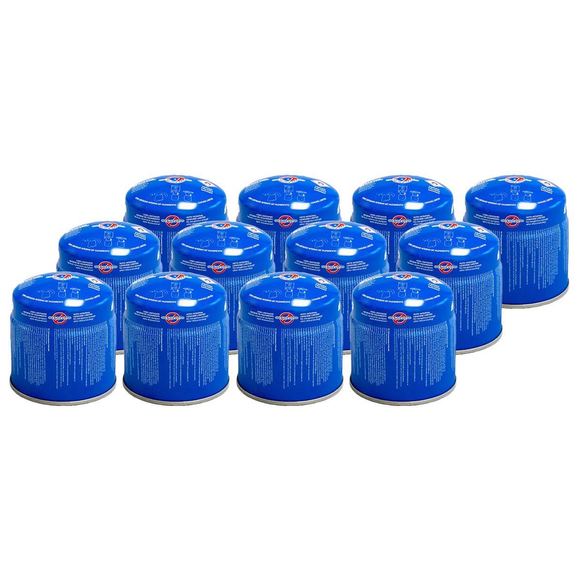 Pack 12 cartouches gaz camping 190g VITO bouteille gaz butane perçable sécurité stop-gaz TUV - Image 1